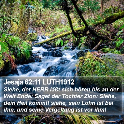 Jesaja 62:11 LUTH1912 Bible Verse Image