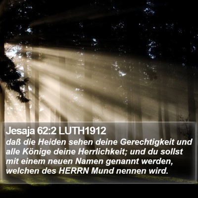 Jesaja 62:2 LUTH1912 Bible Verse Image