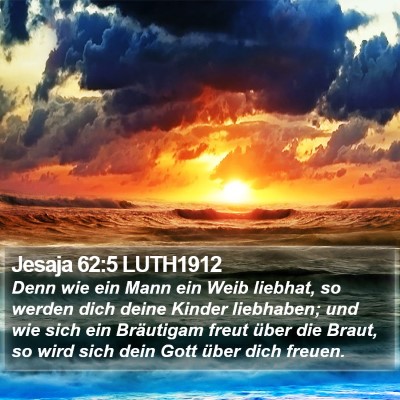 Jesaja 62:5 LUTH1912 Bible Verse Image