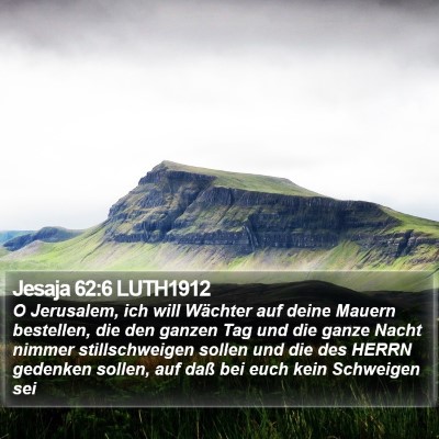 Jesaja 62:6 LUTH1912 Bible Verse Image