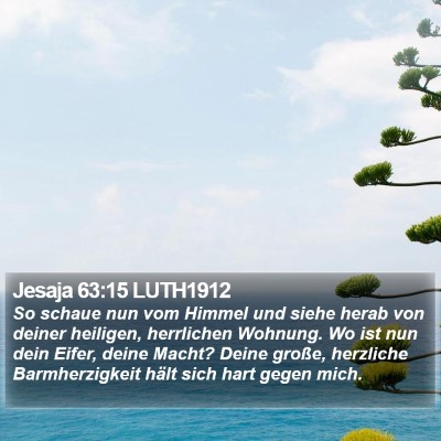 Jesaja 63:15 LUTH1912 Bible Verse Image