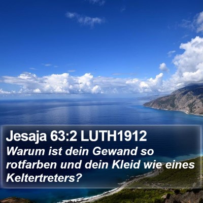 Jesaja 63:2 LUTH1912 Bible Verse Image