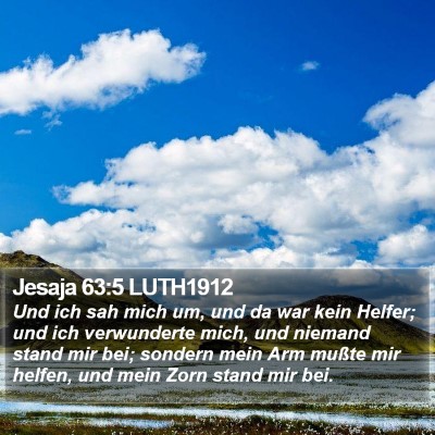 Jesaja 63:5 LUTH1912 Bible Verse Image