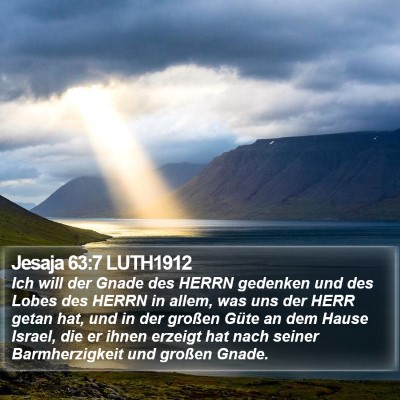 Jesaja 63:7 LUTH1912 Bible Verse Image