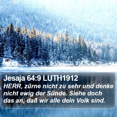 Jesaja 64:9 LUTH1912 Bible Verse Image