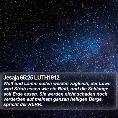 Jesaja 65:25 LUTH1912 Bible Verse Image