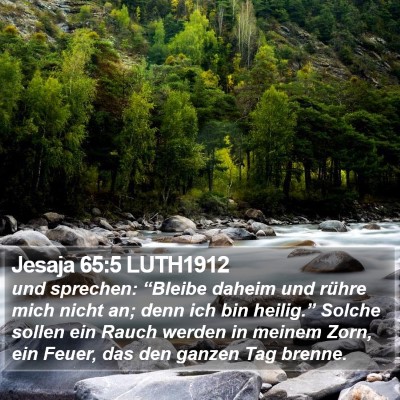 Jesaja 65:5 LUTH1912 Bible Verse Image