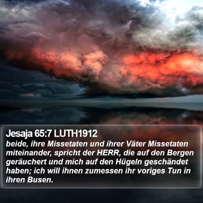 Jesaja 65:7 LUTH1912 Bible Verse Image