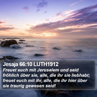 Jesaja 66:10 LUTH1912 Bible Verse Image