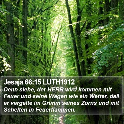 Jesaja 66:15 LUTH1912 Bible Verse Image