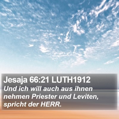 Jesaja 66:21 LUTH1912 Bible Verse Image