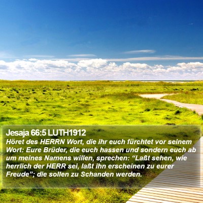 Jesaja 66:5 LUTH1912 Bible Verse Image