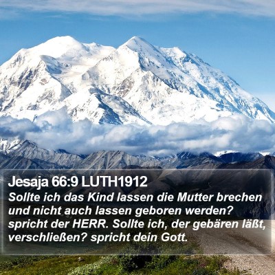 Jesaja 66:9 LUTH1912 Bible Verse Image