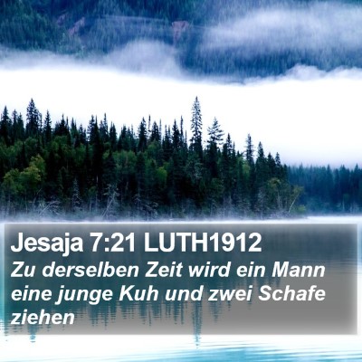 Jesaja 7:21 LUTH1912 Bible Verse Image