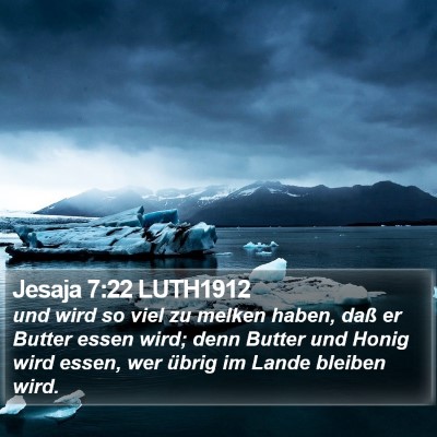 Jesaja 7:22 LUTH1912 Bible Verse Image