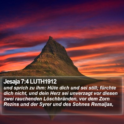 Jesaja 7:4 LUTH1912 Bible Verse Image