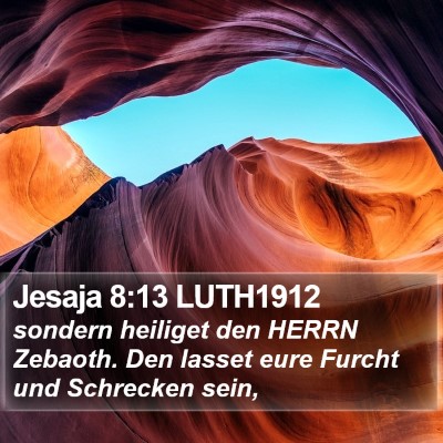 Jesaja 8:13 LUTH1912 Bible Verse Image