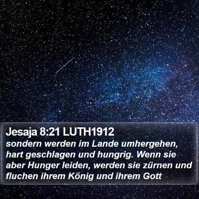 Jesaja 8:21 LUTH1912 Bible Verse Image