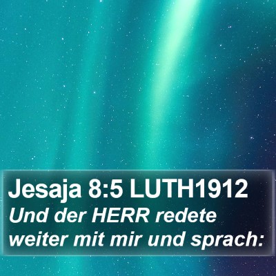 Jesaja 8:5 LUTH1912 Bible Verse Image