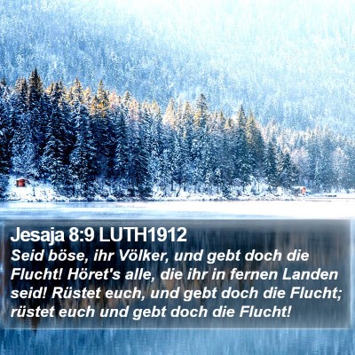 Jesaja 8:9 LUTH1912 Bible Verse Image