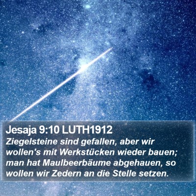 Jesaja 9:10 LUTH1912 Bible Verse Image