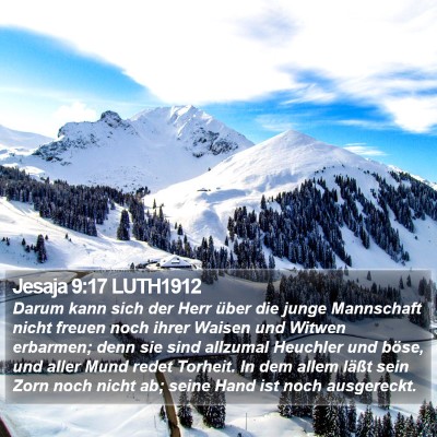 Jesaja 9:17 LUTH1912 Bible Verse Image
