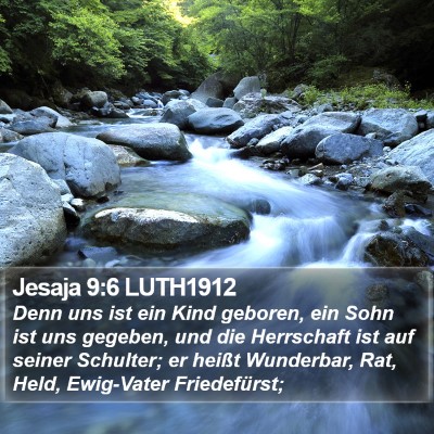 Jesaja 9:6 LUTH1912 Bible Verse Image