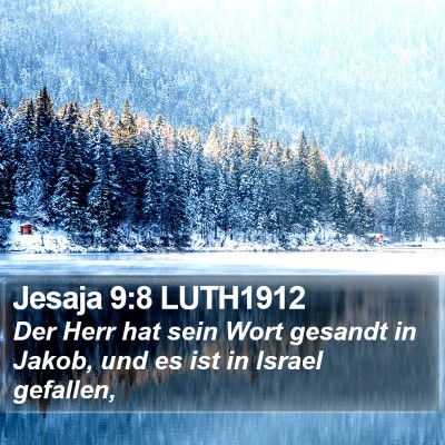 Jesaja 9:8 LUTH1912 Bible Verse Image