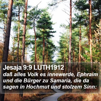 Jesaja 9:9 LUTH1912 Bible Verse Image