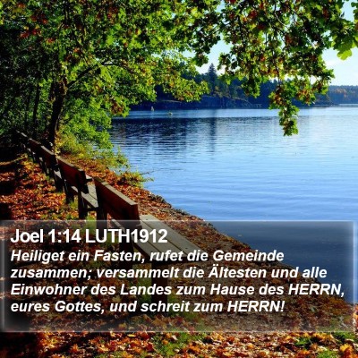 Joel 1:14 LUTH1912 Bible Verse Image