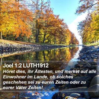 Joel 1:2 LUTH1912 Bible Verse Image