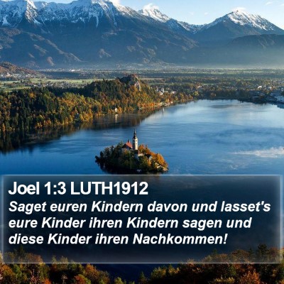 Joel 1:3 LUTH1912 Bible Verse Image