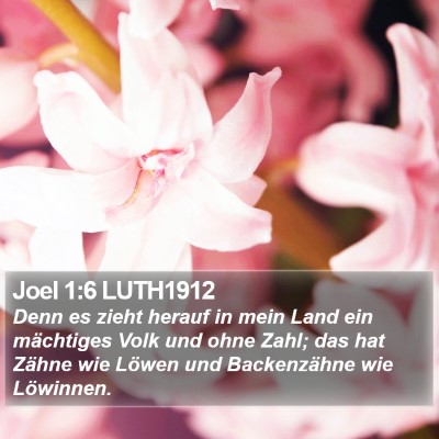 Joel 1:6 LUTH1912 Bible Verse Image