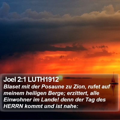 Joel 2:1 LUTH1912 Bible Verse Image