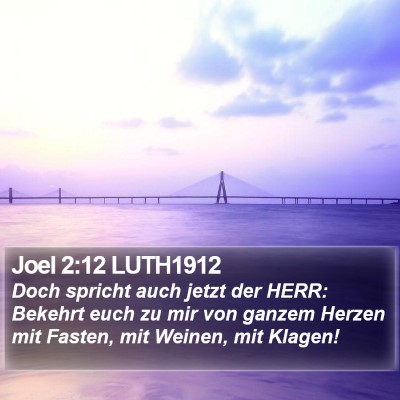 Joel 2:12 LUTH1912 Bible Verse Image