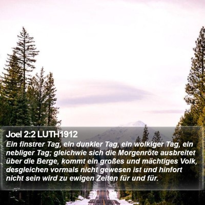 Joel 2:2 LUTH1912 Bible Verse Image