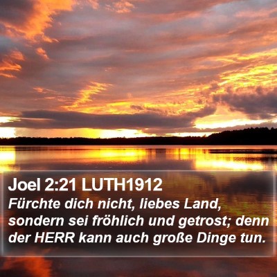 Joel 2:21 LUTH1912 Bible Verse Image