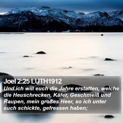 Joel 2:25 LUTH1912 Bible Verse Image