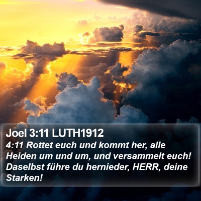 Joel 3:11 LUTH1912 Bible Verse Image