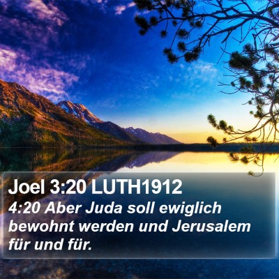Joel 3:20 LUTH1912 Bible Verse Image