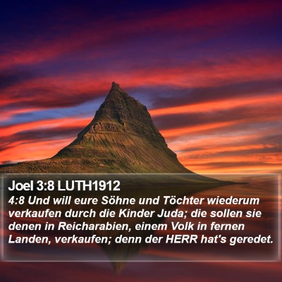 Joel 3:8 LUTH1912 Bible Verse Image