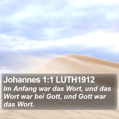 Johannes 1:1 LUTH1912 Bible Verse Image