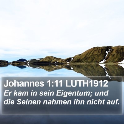 Johannes 1:11 LUTH1912 Bible Verse Image
