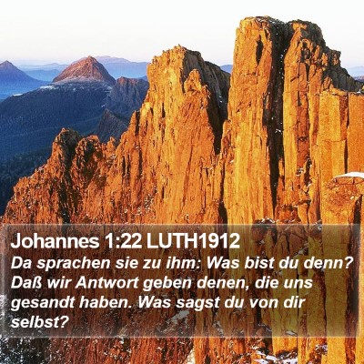 Johannes 1:22 LUTH1912 Bible Verse Image