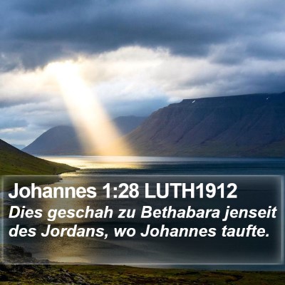Johannes 1:28 LUTH1912 Bible Verse Image