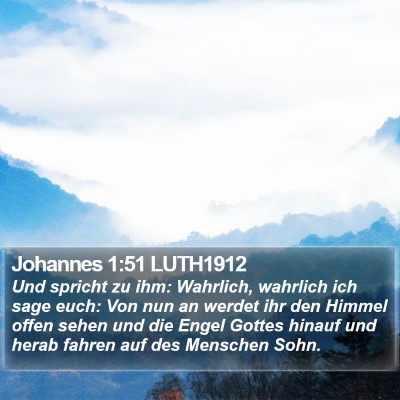 Johannes 1:51 LUTH1912 Bible Verse Image