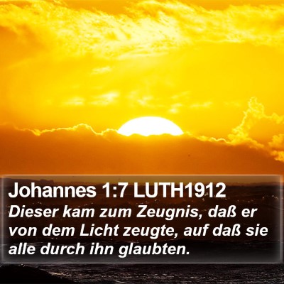 Johannes 1:7 LUTH1912 Bible Verse Image