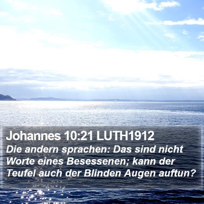 Johannes 10:21 LUTH1912 Bible Verse Image