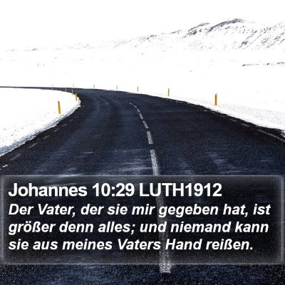 Johannes 10:29 LUTH1912 Bible Verse Image