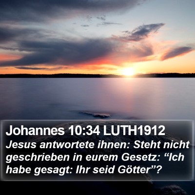 Johannes 10:34 LUTH1912 Bible Verse Image